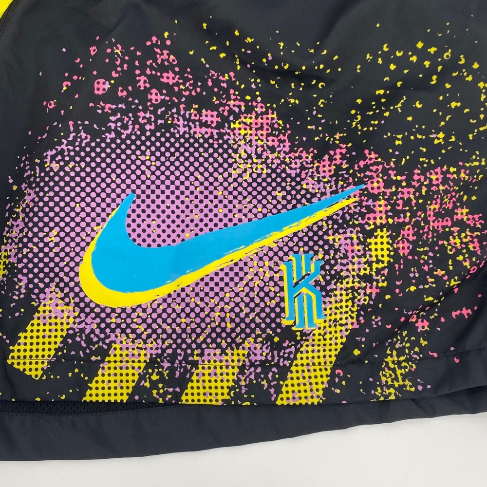 Nike Kyrie Irving Basketball Shorts Mens XXL Black Yellow Splatter DA5993-010 - Picture 12 of 12